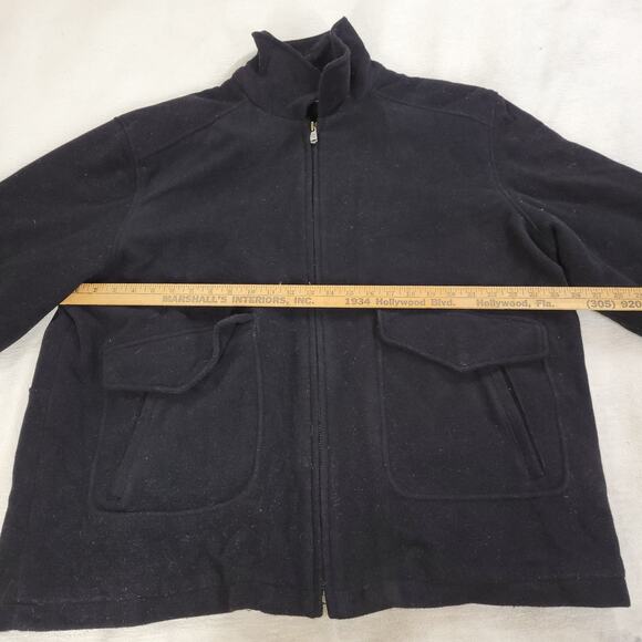 VTG Columbia Jacket Coat Mens Size XXL Black Wool Blend Zip Chore Winter Cold - Picture 10 of 16